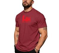 Camisetas Futbol He-ckler and K.Och, Camisa Po.lo de Manga Corta, Ropa de Camping Hombre Transpirable Verano(Red,M)