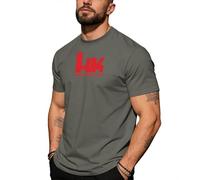 Camisetas Futbol He-ckler and K.Och, Camisa Po.lo de Manga Corta, Ropa de Camping Hombre Transpirable Verano(Dark Grey,3XL)