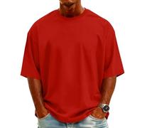 Camisetas Gimnasio Hombre, Deportivas Playa Elegante Deportivos Personalizada Tallas Grandes Cuello Redondo Antisudor Manga Corta Talla Grande Transpirables Verano Slim Fit Tshirt Homem,M