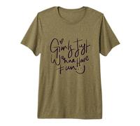 Camisetas gráficas con diseños geniales y Frases de «Just Wanna Have Fun» para niñas Camiseta Premium