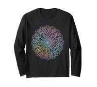 Camisetas gráficas de Mandala con Palabras malditas Manga Larga