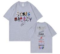 Camisetas gráficas del rapero Chris Brown 11:11 álbum Harajuku Hip, gris, M-14XL