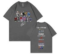 Camisetas gráficas del rapero Chris Brown 11:11 álbum Harajuku Hip, Navy Gris, XXL-14XL