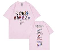 Camisetas gráficas del rapero Chris Brown 11:11 álbum Harajuku Hip, rosa, XL-14XL