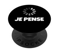 Camisetas gráficas francesas Je pense I'm Thinking y diseños geniales PopSockets PopGrip Adhesivo
