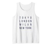 Camisetas gráficas geniales de Tokyo London Milan New York y diseños geniales Camiseta sin Mangas