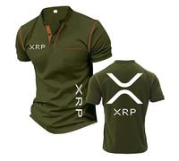 Camisetas Henley Ajustadas Hombre Deportivas para Ri.PP.le X.RP Patchwork Polo Shirts Active De Manga Corta Estampada Suave Media-JunlvSe||x_l