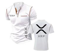 Camisetas Henley Ajustadas Hombre Deportivas para Ri.PP.le X.RP Patchwork Polo Shirts Active De Manga Corta Estampada Suave Media-BaiSe||s