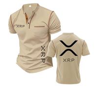 Camisetas Henley Ajustadas Hombre Deportivas para Ri.PP.le X.RP Patchwork Polo Shirts Active De Manga Corta Estampada Suave Media-KQiSe||3X_l