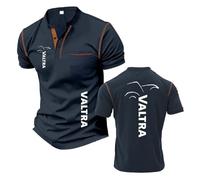 Camisetas Henley De Entrenamiento para Hombre v.a.l-t.r.a Camiseta Informal Manga Corta con Costuras Top Ropa Cuello Alto Media Polos Suaves Estampados-ZQinSe||XX_l