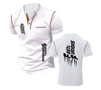 Camisetas Henley Deportivas Hombre Ropa para F.u.r.io.u.s F.l.y F.a.s.t Ligeras De Manga Corta Cómodas Estilo Streetwear Polos Suaves Media-BaiSe||m