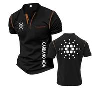 Camisetas Henley Hombre Que Absorben La Humedad para C.a.r.d.an.o A.D.A Cómodas Polo Estampadas Ropa Interior Costuras Manga Corta Suave-HeiSe||x_l