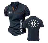 Camisetas Henley Hombre Que Absorben La Humedad para C.a.r.d.an.o A.D.A Cómodas Polo Estampadas Ropa Interior Costuras Manga Corta Suave-ZQinSe||m