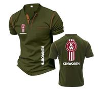 Camisetas Henley para Hombre Camisetas Cómodas K.e.NW.o.RT.h Costuras Deportivas Manga Corta Camiseta Ligera Estampado De Ropa Media Polos Suaves-JunlvSe||m