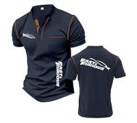 Camisetas Henley para Hombre Ropa Deportiva Fitness F.u.r.io.u.s F.l.y F.a.s.t De Manga Corta con Estampado Gráfico Polos Suaves Cómodas-ZQinSe||3X_l