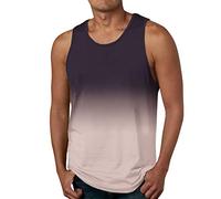 Camisetas Hombre Camisa Manga Corta Hombre Verano Moda Casual Playa Costa Digital Impreso 3D Cuello Redondo Camiseta sin Mangas Chaleco Top, Rosa., M