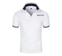 Camisetas Hombre Deporte Budget Car Enthusiast, Camisa Po.lo de Manga Corta, Ropa de Secado Rápido para Correr Gimnasio, Office(White,M)