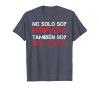 Camisetas Hombre Manga Corta Regalo Soy del Atleti Camiseta, Hombre, Azul Jaspeado, 4XL