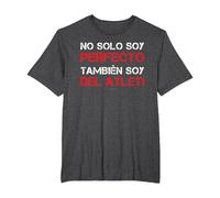 Camisetas Hombre Manga Corta Regalo Soy del Atleti Camiseta, Hombre Tallas Grandes, Jaspeado Oscuro, 6X Alto