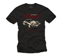 Camisetas Hombre Originales de Marca - Coche Fantastico Camaro Devil SS Negra L