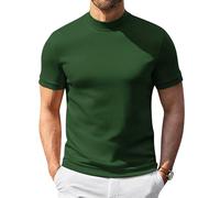 Camisetas Hombre Tallas Grandes, Originales Maniche Corte Transpirables Gym Disimular Verano Surf Rock Cuello Medio Alto Camisetas Graciosas, Gimnasio Básicas Tecnicas Men's Tshirt Hombre, XL