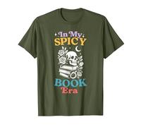 Camisetas In My Spicy Book Era - Lector de Romance Oscuro, Love Smut Camiseta, Hombre, Verde Oliva, XXL