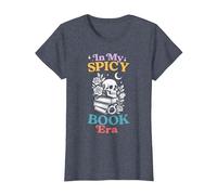 Camisetas In My Spicy Book Era - Lector de Romance Oscuro, Love Smut Camiseta, Mujer, Azul Jaspeado, L