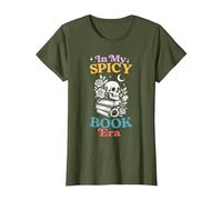Camisetas In My Spicy Book Era - Lector de Romance Oscuro, Love Smut Camiseta, Mujer, Verde Oliva, 3XL