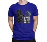 Camisetas La Colmena 209 - Parodia Robotic Trash Can (Donnie) (XL, Cobalt Blue)