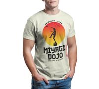 Camisetas La Colmena 2250-Miyagi Dojo (Melonseta) (FR/ES, Letras, XXL, Regular, Regular, Lemon Citrus)
