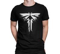Camisetas La Colmena 3435-Camiseta Premium, The Last For Us - Look For The Light (Dr.Monekers) (XS, Negro)