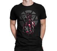 Camisetas La Colmena 4067-Iron_Puntillismo(albertocubatas) (FR/ES, Letras, 3XL, Regular, Regular, Negro)