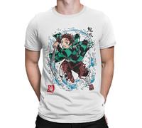 Camisetas La Colmena 7428-Tanjiro sumi-e Cazador de Demonios: Estilo Elemental