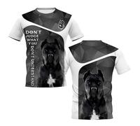 Camisetas Leonberger con diseño 3D Don't Judge Animales Mascotas Perros jerséis Camisetas Informales Ropa de Hombre