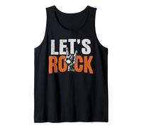 Camisetas Lets Rock On Band, rock and roll retro de los 70 Camiseta sin Mangas