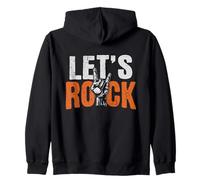 Camisetas Lets Rock On Band, rock and roll retro de los 70 Sudadera con Capucha