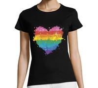 Camisetas LGTB Pride - Camiseta Orgullo Gay Mujer - Camiseta Regalo Dia del Orgullo Gay Lgtbi - Camiseta Mujer Lesbian Pride - Camisetas Free Love - Regalos Originales LGTB - Regalo Orgullo Gay Pride