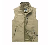 Camisetas ligeras de otoño para hombre, chaqueta casual 2025, a la moda, casual, liso, para exteriores, chaleco de secado rápido, blusa, ropa para exteriores, senderismo, trabajo, caminar, trajes