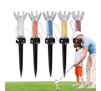 Camisetas magnéticas de golf en T - Soporte de té duradero, base de inicio ajustable | Consejos reutilizables para la estación de disparo, descanso de agarre oscilante, guía flexible de apoyos de
