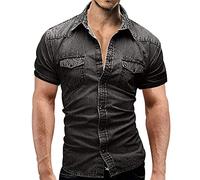 Camisetas Manga Corta Hombre Camiseta Oversize Hombre Camiseta Vaquera Hombre Camisetas Lisas Camiseta Personalizada Camiseta Secado Rápido Camiseta Fresca Blusa Verano Gris Claro L