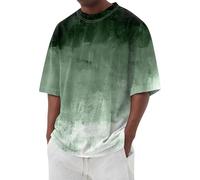 Camisetas Manga Corta Hombre, Camiseta Playa, Trekking Vintage Algodón Tecnicas Básica Transpirable Grande Deportivas Elegante Tshirt, Técnica Ropa Verano Hombre, 4XL