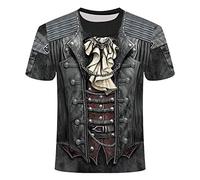 Camisetas Manga Corta Hombre Heavy Metal Music Cool Classic Rock Band Skull Head Fashion Men 3D DJ Shirt-T888_L