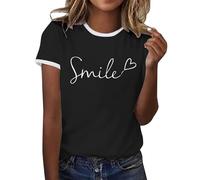 Camisetas Manga Corta Mujer Cómodo Casual Tops tee Blusas Mujeres Tallas Grandes Blusa de Tela Supersuave Camiseta elástica y cómoda Basic Deportivos Informal Verano 2026