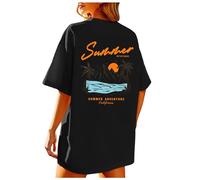 Camisetas Manga Corta Mujer Cómodo Casual Tops tee Sólido Elegantes T-Shirt Blusas y túnicas para Informal Vintage Basic Deportivos Camiseta de Verano 2026#G