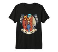 Camisetas Moteras Mujer Motera Rock and Roll Motos 80s 90s Camiseta Premium