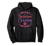 Camisetas para Amantes de los cruceros Que a Esta Chica le Encanta Cruzar Sudadera con Capucha