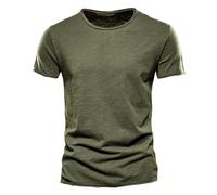Camisetas para hombre blanco cuello en V, camiseta de verano para hombre, cuello en V, corte ajustado, porcentaje de algodón, camiseta moderna para hombre, cumpleaños, aniversario, regalo para el