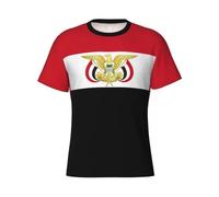 Camisetas para Hombre con Estampado De La Bandera De Yemen Manga Corta Divertida Cuello Redondo Básicas Suaves Y Versátiles Estilo Casual para Hombre Talla XL