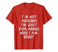 Camisetas para hombre con texto en alemán "Ich strete Nicht,ich erklärre nur,Warum RechtHabe T-Shirt, rojo, 3XL