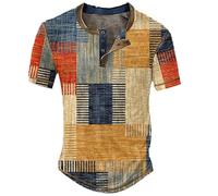 Camisetas para hombre de gran tamaño, cuello en V, camiseta de manga corta, deportiva, algodón, suelta, verano, camiseta de gimnasio, camiseta muscular, camiseta básica, ropa de calle, #3-c-amarillo